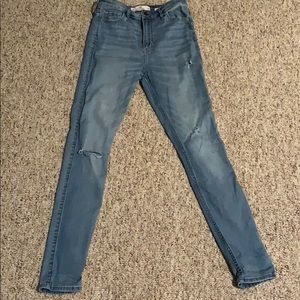 Knee Ripped Hollister Jeans